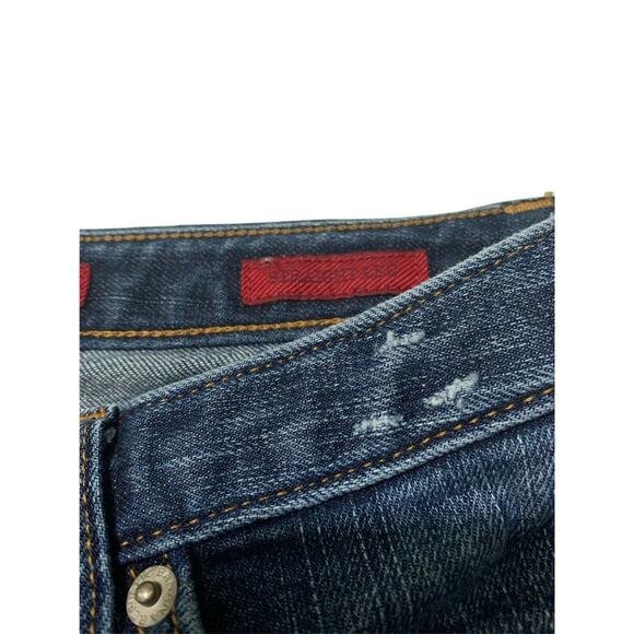 Banana Republic Women's Straight Leg Jeans Size 4 Blue Low Rise Stretch Bootcut - Picture 8 of 10